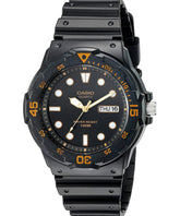 Casio, Men’s Watch Analog, Black Dial Black Resin Band, MRW-200H-1EVDF